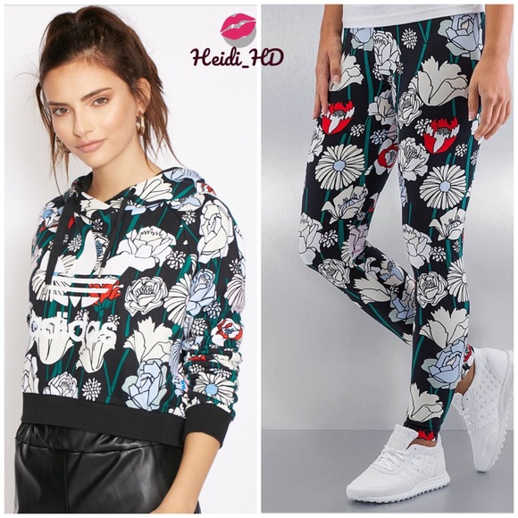 adidas Pants - Adidas Originals Firebird Floral Outfit